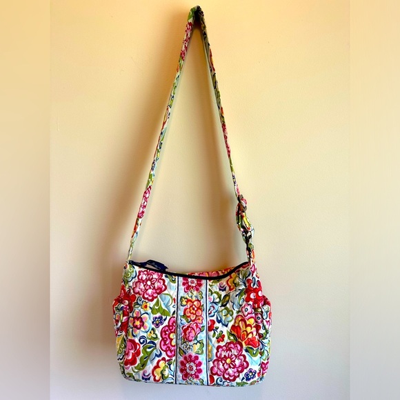 Vera Bradley Handbags - Vera Bradley Hope Garden Crossbody/Shoulder Bag Floral Retired Adjustable Strap